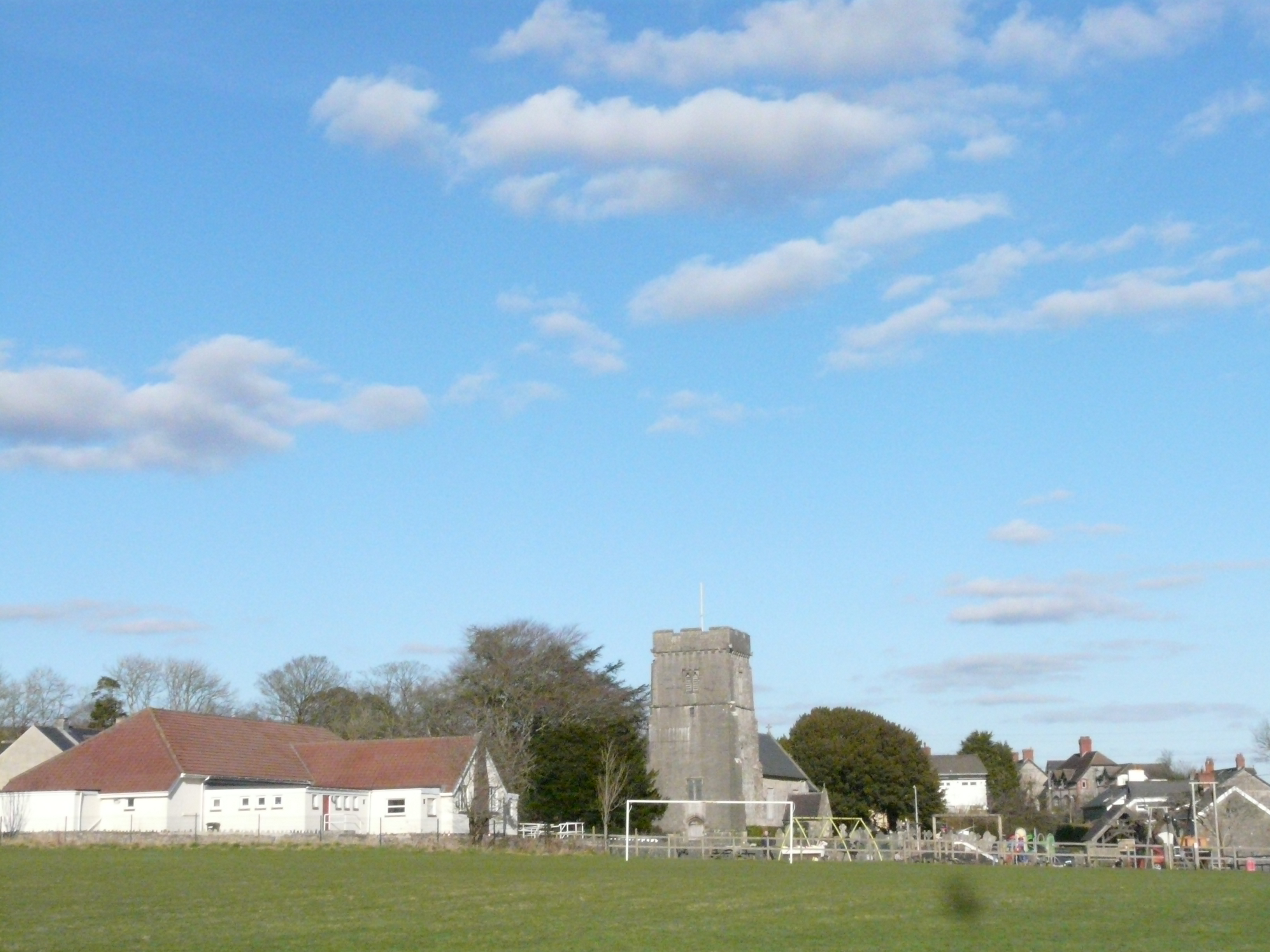 Peterston from the playing field